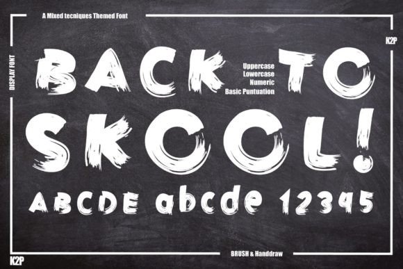 Back to Skool: A Display Font for Playful Digital Branding