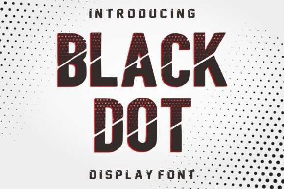 Black Dot Font: A Bold Display Typeface for Your Craft Projects