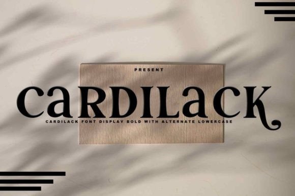 Cardilack: A Font for Sophisticated Branding Projects