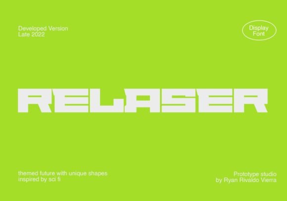 Crafting with Confidence: The Relaser Display Font