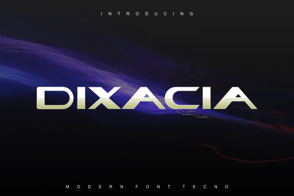 Dixacia: A Futuristic Display Font for Editorial Design