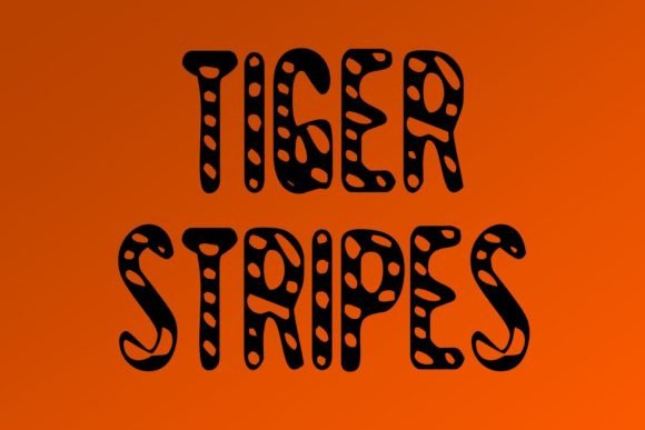 Embracing Tiger Stripes: A Font for Creative Product Design