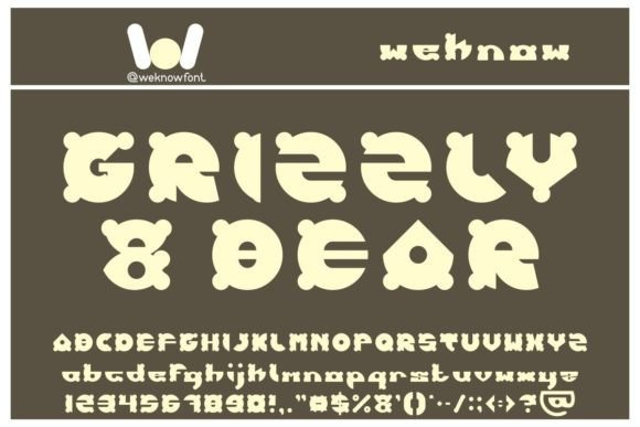 Grizzly and Bear: A Display Font Built for Bold Campaigns