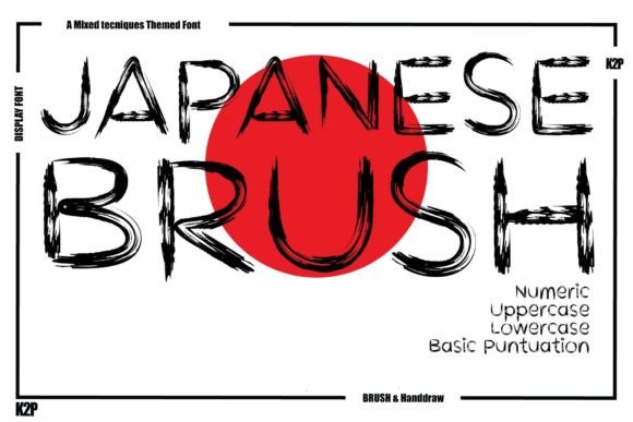 Japanese Brush: A Bold Display Font for Modern Web Projects
