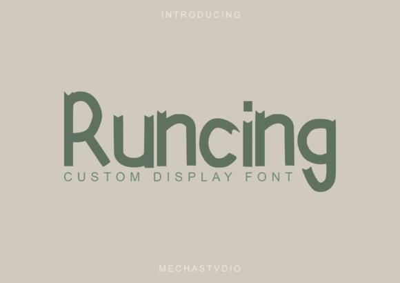 My Designer Notes on the Runcing Display Font