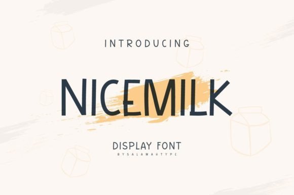 Nicemilk: A Display Font for Joyful Editorial Design