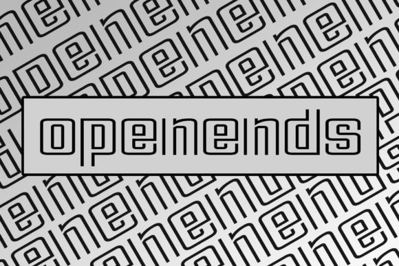 Open Ends: A Bold Display Font for Modern Digital Design