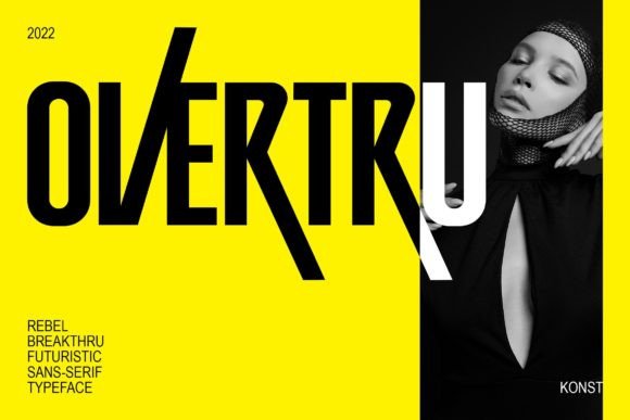 Overtru Font: A Bold Statement for Creative Branding