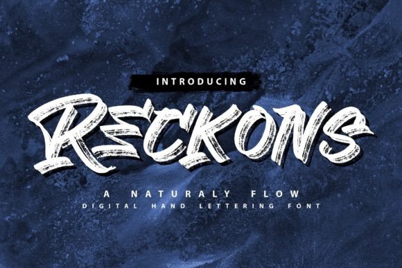 Reckons Font: A Modern Brush Display for Digital Design