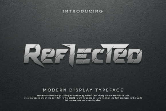Reflected: A Modern Display Font for Your Creative Projects