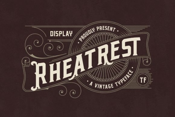 Rheatrest: A Warm and Contained Display Typeface