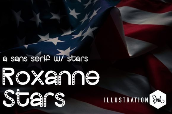 Roxanne Stars: A Whimsical Display Font for Digital Branding