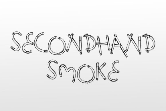 Second-hand Smoke: A Playful Display Font for Modern Brands
