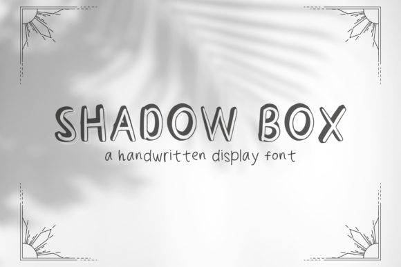 Shadow Box: The Handwritten Display Font for Digital Branding
